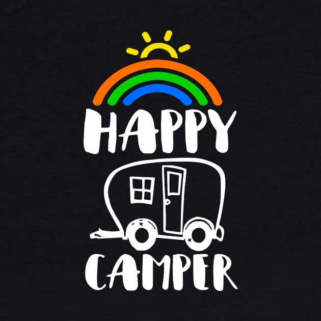 'Rainbow RV Happy Camper' Amazing Rainbows Gift by ourwackyhome